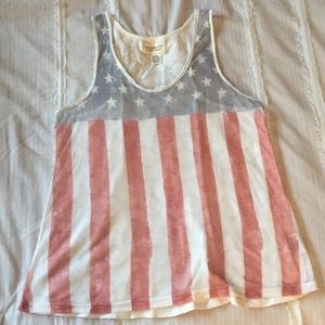 ❌SOLD❌American Flag Racerback
